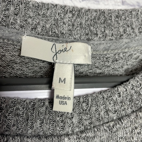 Joie Jennina Heather Gray Soft Cozy Lightweight Sweater Sweatshirt Medium - Picture 2 of 4